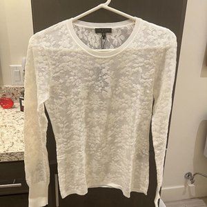 Rag and Bone Lace Crewneck T shirt